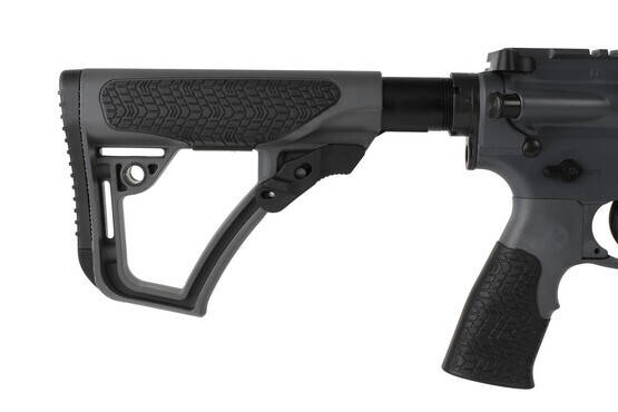 The Daniel Defense M4v7 AR15 comes with a collapsible carbine stock